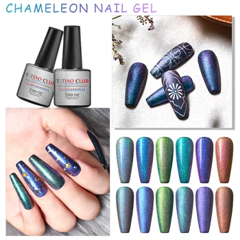 

T-TIAO CLUB Color UV Gel Nail Polish Matte Top Coat White Black Base Semi Permanent UV LED Nail Art Manicure Varnish Nail Design