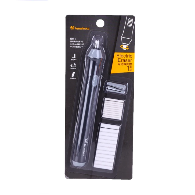 Adjustable Mechanical Rubber Electric Eraser Pencil Refill Mechanic Stationery for Kids Highlights For Sketch Drawing A