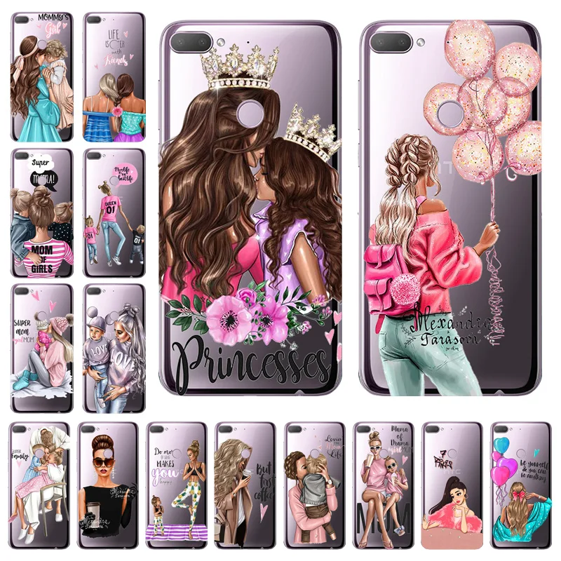

For HTC Desire 12 Plus 626 Cases Black Girl Baby Women Mom Soft Cover For Homtom S8 S12 S16 S9 Plus Silicone TPU Back Cases