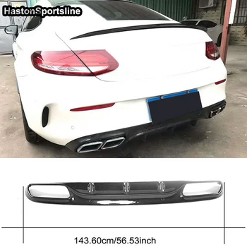 

Origina Style W205 C205 C63 AMG Coupe 2Door Carbon Fiber Rear Bumper Diffuser For Mercedes Benz 2015~2018