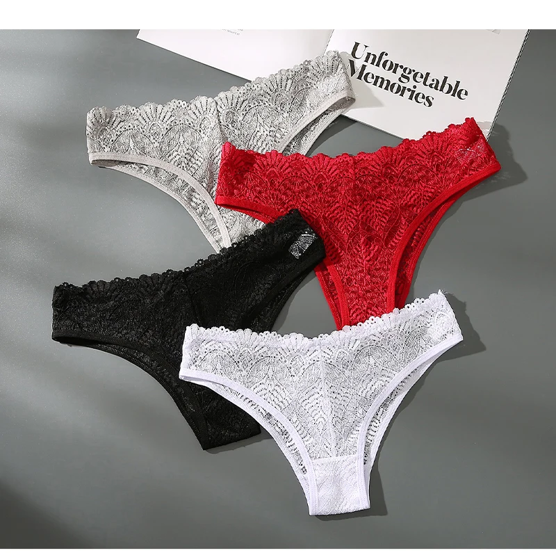 cotton panties for women New Women Sexy Lace G String Panties Female Fashion Lingerie Thong Underwear Tempting Briefs Transprant Underpant Intimates high waist thong shaper