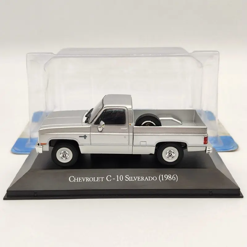 1:43 IXO для Chevrolet C10 Silverado 1986 пикап-грузовик Серебряная коллекция литых под давлением