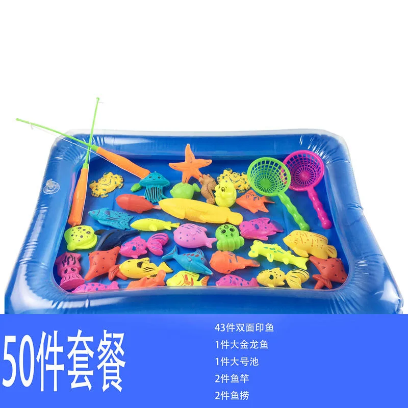 Детские игрушки для рыбалки, набор для бассейна, магнитная игра с водой, детская игрушка для рыбалки, рыба, мульти-набор для детей 2-6 лет