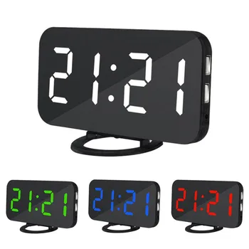 

Alarm Clock Creative Digital Mobile Phone Hotel Clocks Charging Image Electronic Snooze LED Display Alarm Clocks Hot