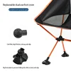 Portable Moon Chair Lightweight Fishing Camping BBQ Chairs Folding Extended Hiking Seat Garden Ultralight Office Home Furniture ► Photo 3/6