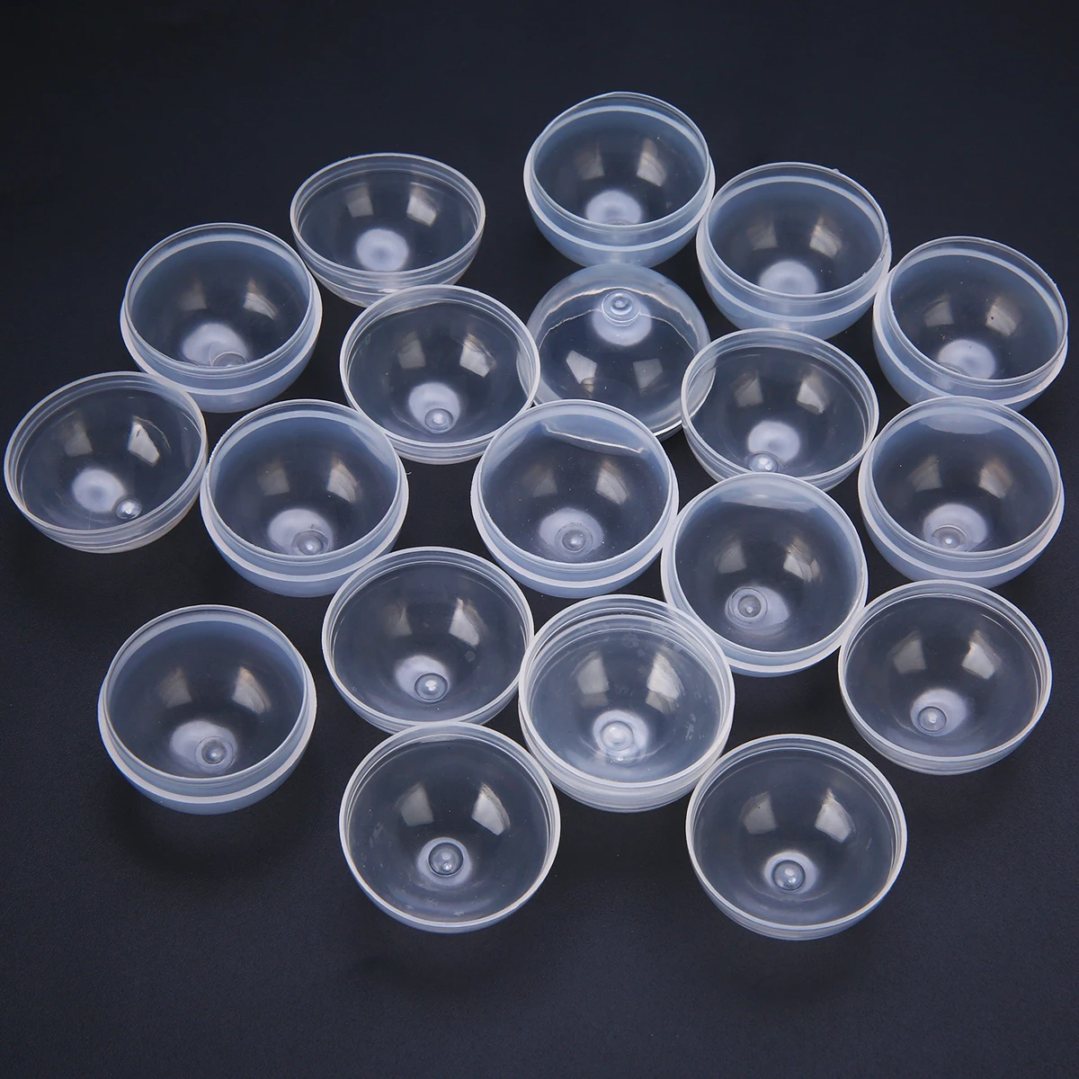10pcs Transparent Vending Machine Empty Round Toy Capsules 1.2" 32mm Diameter Plastic Vending Machine Capsules For Kids Gifts