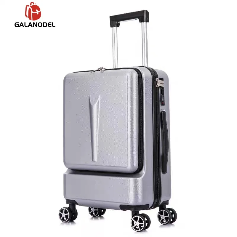 trolley bags 2" креативный чемодан на колёсиках, чемодан на колесиках, мужская сумка на колесиках, Женская дорожная сумка на колесиках, 20 дюймов, багаж для каюты с сумкой для ноутбука - Цвет: trolley bags