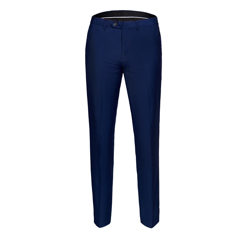 922 Navy blue Костюм брюки модные элегантные мужские платья одноцветные прямые брюки мужские повседневные деловые Офисные Брюки Большие размеры 6XL - Цвет: 922 Navy blue