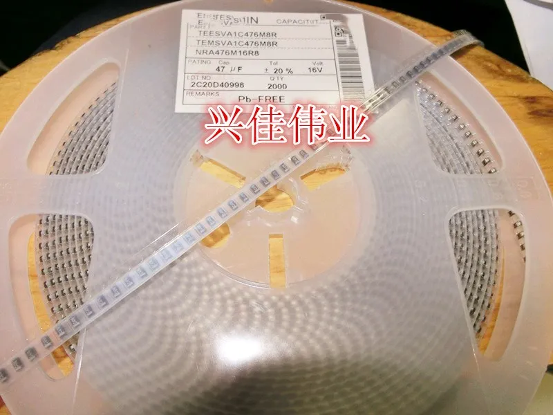 

Оригинальный Конденсатор тантала 20 шт./16V47UF A 476C 47 мкФ 16V 1206