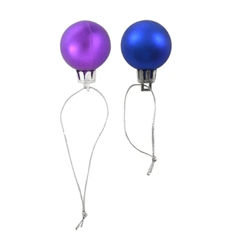 

48Pcs Chic Christmas Baubles Tree Plain Glitter XMAS Ornament Ball Decoration, 24Pcs Blue & 24Pcs Purple