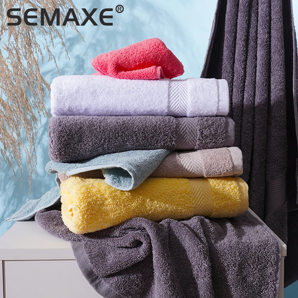 Bath Towel Semaxe Luxury 100 Cotton High Absorbency Hotel Spa Quality Premium Soft And Thick For Bathroom Beach Purple Bath Towels Aliexpress