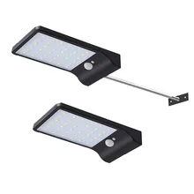 Solar Wall Light 36LED with Rod Wall Lamp Outdoor Waterproof Street Lamp Super Bright Human Body Sensing Ultra-Thin Courtyard Wa