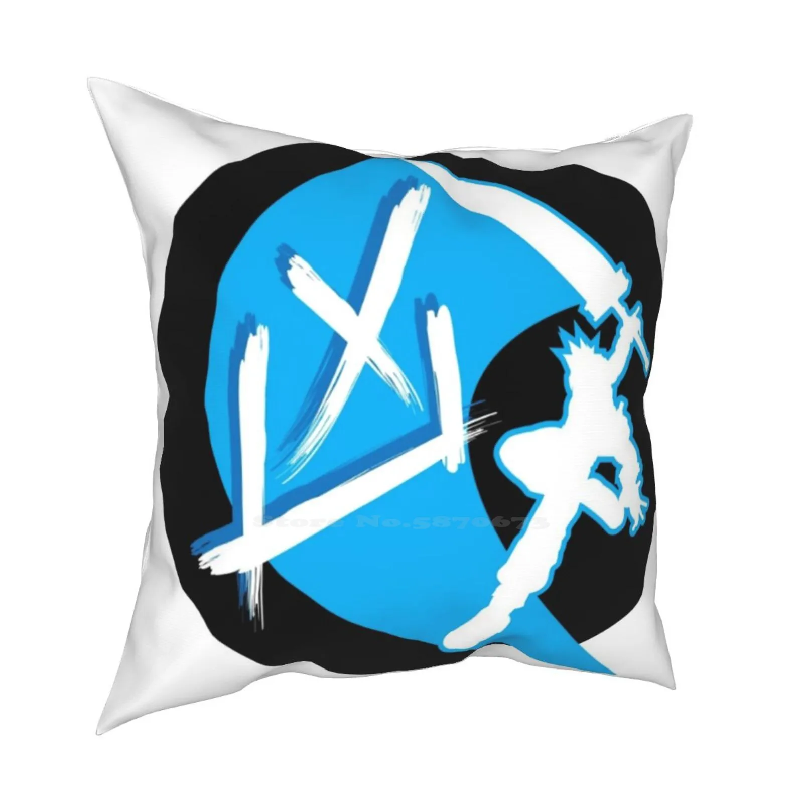 Limite Cross Slash (Blu Per Abbigliamento Bianco) Fodera Per Cuscino Cuscino Smash Bros Super Wii U 3Ds Switch Cloud Strife Final