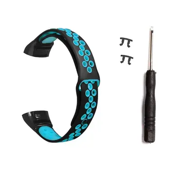 

Two-Color Silicone Breathable Sport Wrist Strap Watch Band for Huawei Honor Band 5/4 Smart Watch Bracelet Accessories
