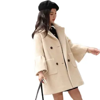 

Fashion Girls 2020 Autumn Winter Thick Comfortable Clothes Children Woolen For Baby Girls Outwear Kids Casual Warm Overcoat K167