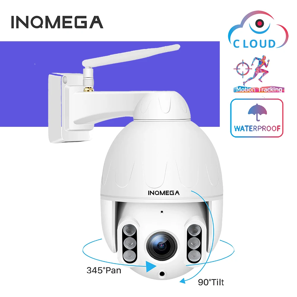 

INQMEGA 1080P HD Outdoor IP Dome Camera Auto Tracking Speed WiFi Wireless Cameras Surveillance Waterproof Camara De Seguridad