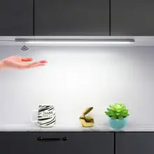 3 цвета переключатель Led бар 12 в кухонный светильник ing алюминиевый профиль лампа для кухонного шкафа ТВ ПОДСВЕТКА ручной развертки сенсор светильник