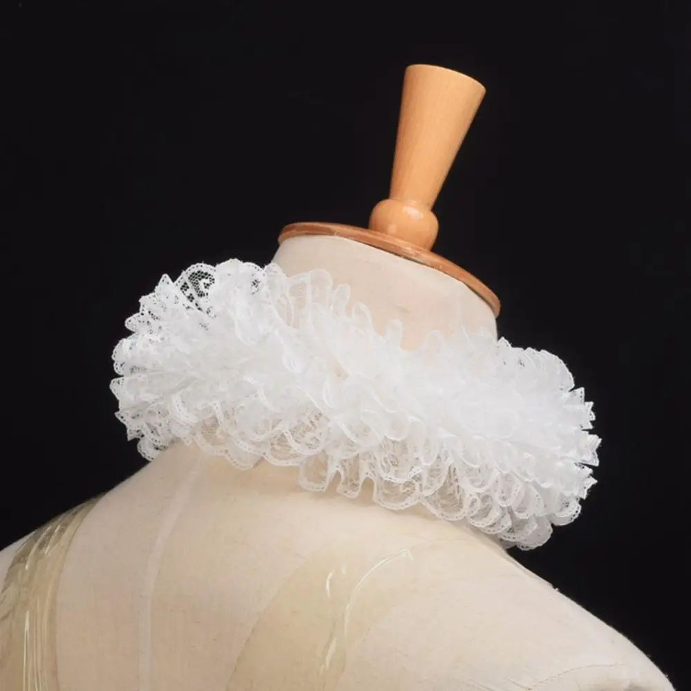 Col Victorien Vintage En Dentelle, Col à Volants, Col De Clown Superposé, Cravate, Accessoires De Costumes De Cosplay