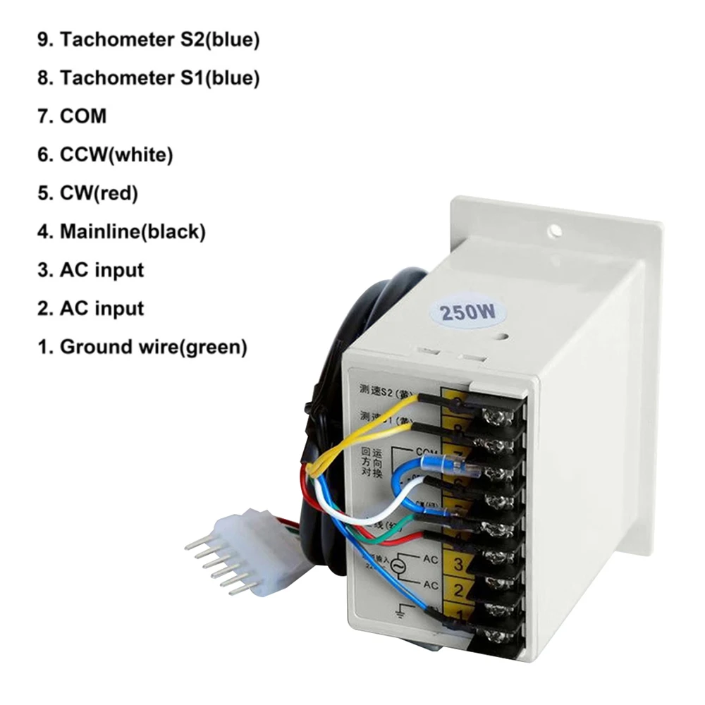 Digital Speed Display Control 400W AC220V Motor Speed Governor UX 52 Regulator Controller Forward & Backward 50/60hz 90-1400 RPM