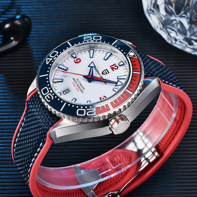 PAGANI DESIGN Men Automatic Mechanical Watch Ceramic Bezel 100M Waterproof NH35A Movement Sapphire Glass Men Mekaniska klockor 2