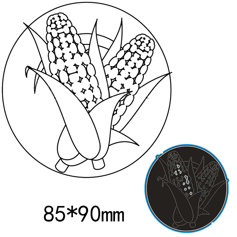 

New Metal Cutting Dies 8.5*9cm Corn For Card DIY Scrapbooking stencil Paper Craft Album template Dies