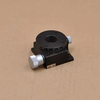 

R axis sigma 40 * 40mm optical fine adjustment rotary slide table turntable manual 360 degree platform height 25mm