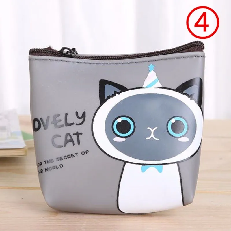 Кошелек для монет, кошелек для женщин, для девочек, чехол для ключей, мини, милый кот, модная карта, пакет, мешочек для ключей, клатч для помады, сумка для женщин