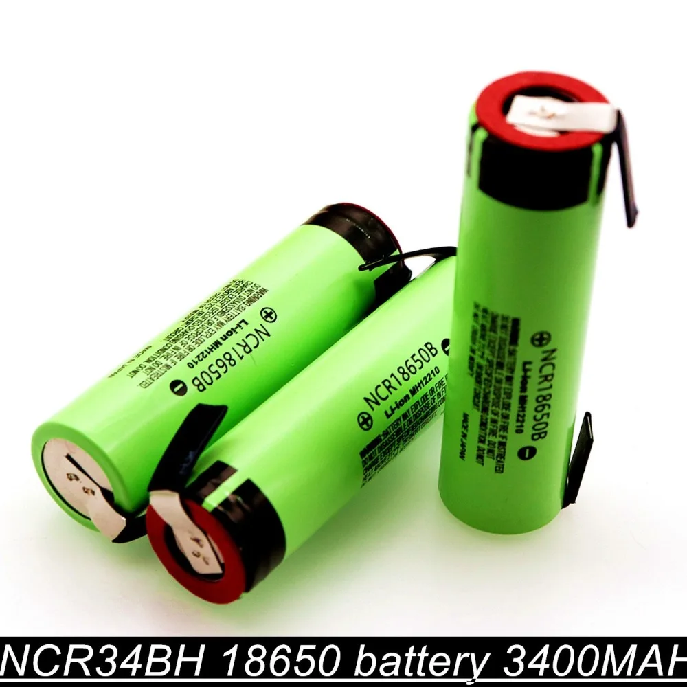 NCR18650B 3,7 v 3400mah 18650 литиевая аккумуляторная батарея для фонариков