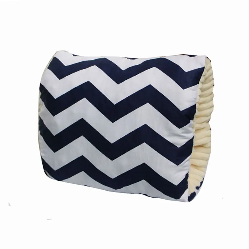 Navy Blue Stripes Рука Cusion Хлопок Смесь защиты Мама Грудное вскармливание Подушка утолщаются кормящих детей портативный поддержка новорожденных слайды на мягкой - Цвет: Navy Blue Stripes