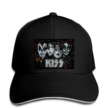 Kiss The Best Band In The World черно-белая бейсболка для взрослых, рок-музыка, модная бейсболка с коротким рукавом