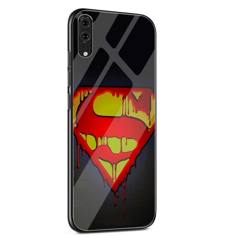 G3 Чехол для мобильного телефона, стекло для huawei P30 P20 P10 Honor 10 8X Y6 Y9 mate 20 Lite Pro P Smart Cover Superman S Logo - Цвет: G3