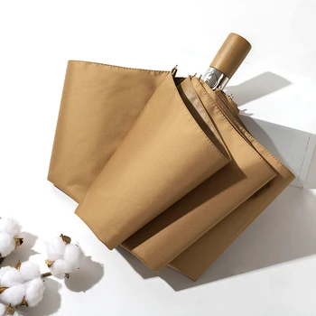 

Vintage Automatic Folding Umbrella Ladies Uv Protection Pocket Parasol Rain Sun Umbrellas Pocket Regenschirm Rain Gear MM60YS