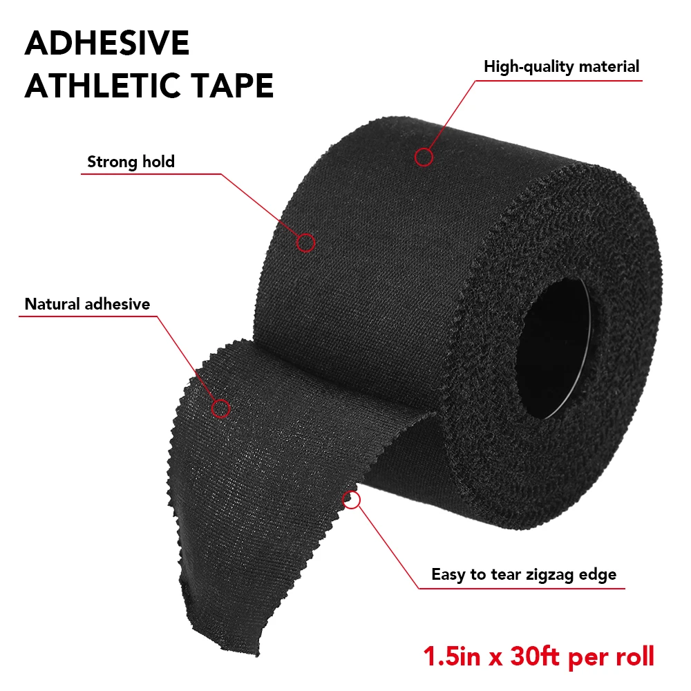 3PCS Personal Sports Protective Tapes Adhesive Sports Injury Wrap Tape Bandage Elastic Bandage for Lacrosse Climbing Boxing
