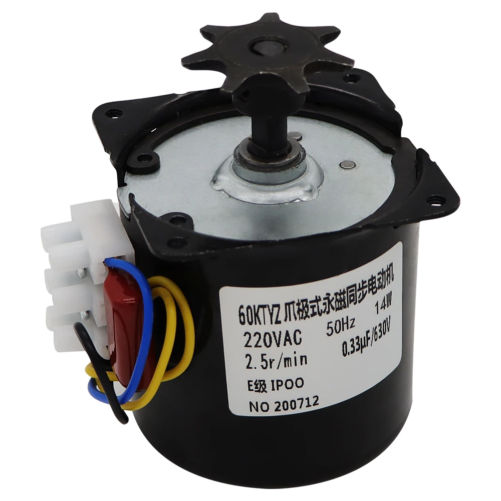 60 KTYZ AC 110 V 20 Watt 25 rpm Micro AC getriebemotor mit getriebe,  Reversible permanentmagnet-synchron getriebemotor - AliExpress