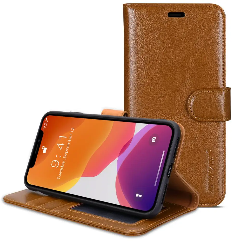 

Jisoncase for iPhone 11 Wallet Case Card Holder Flip Stand Leather Magnetic Closure Shockproof Protective Case Cover 6.1 inches