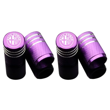 

4pc New Car Styling wheel tire parts valve stem plugs cover For Alfa Romeo 159 147 156 giulietta 147 159 emblems Car Accessories