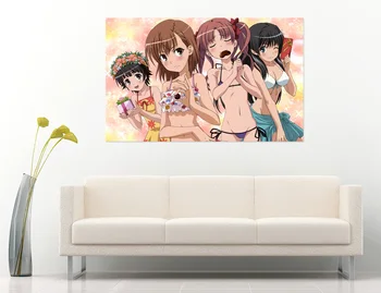 

[Self-Adhesive] 3D Toaru Majutsu No Index 565 Japan Anime Wall Stickers Mural Decal Wall Murals AJ WALLPAPER Belly