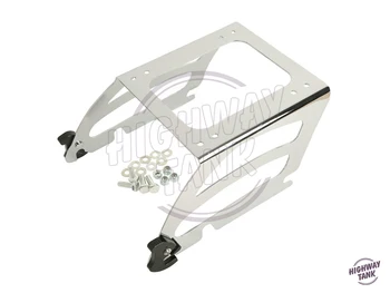 

Chrome Motorcycle Solo Tour Pak Mounting Traveling Pack Moto Luggage Rack case for Harley Softail Deluxe Fat Boy FLSTC FLSTN