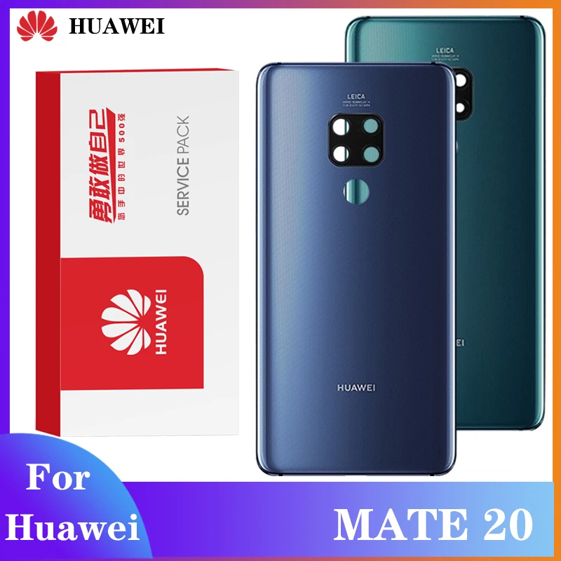 Оригинальный чехол для батареи Huawei Mate 20 запасные части задней панели стекла HMA L09 L29|Экраны мобильных