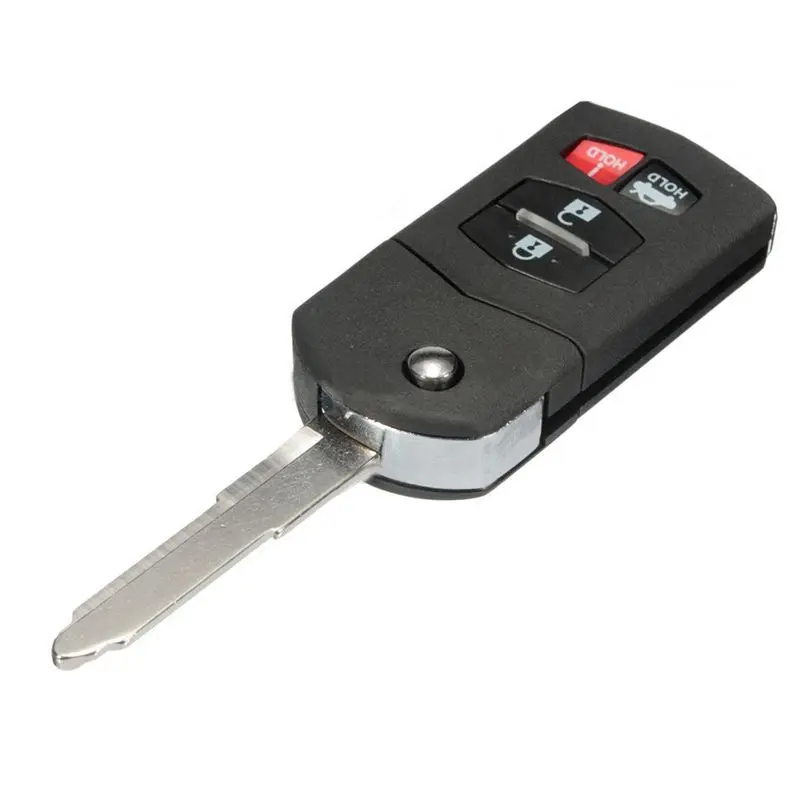 4 Button Remote Flip Key Fob Case Shell Blade For Mazda 3 5 6 RX-8 CX-7 CX-9