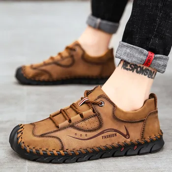 

2020 High Quality Men Leather Shoes Fashion Casual Comfortable Outdoor Mocassin Male Driving Shoe Plus Size Zapatos Para Hombre