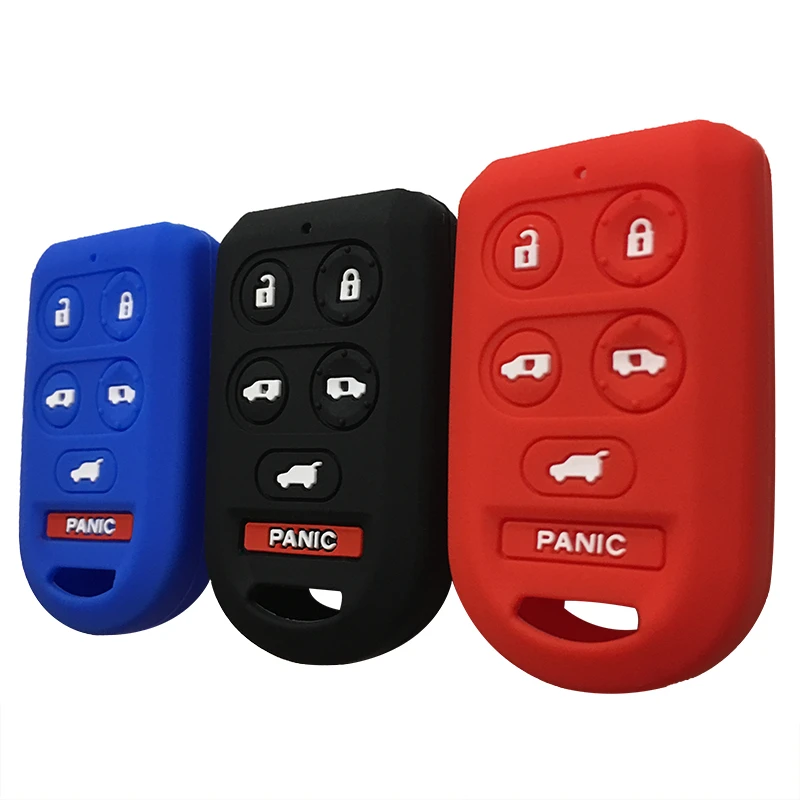 

Silica Gel Case Car Key Cover Cap For Honda Odyssey Pilot 2005 2006 2007 2008 2009 2010 Silicone Case For Keys Holder Set Bag