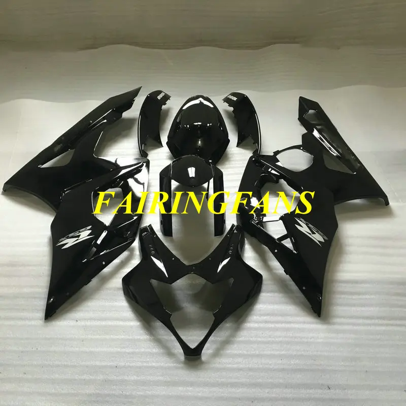 Литьевая форма для мотоцикла обтекатель для GSXR1000 K5 05 06 GSXR 1000 2005 2006 черный глянец Обтекатели Кузов+ подарки SB36