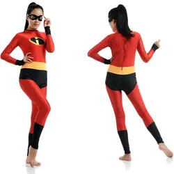 Суперсемейка взрослых Детские костюмы косплей, зентай, костюм боди супергероя комбинезоны