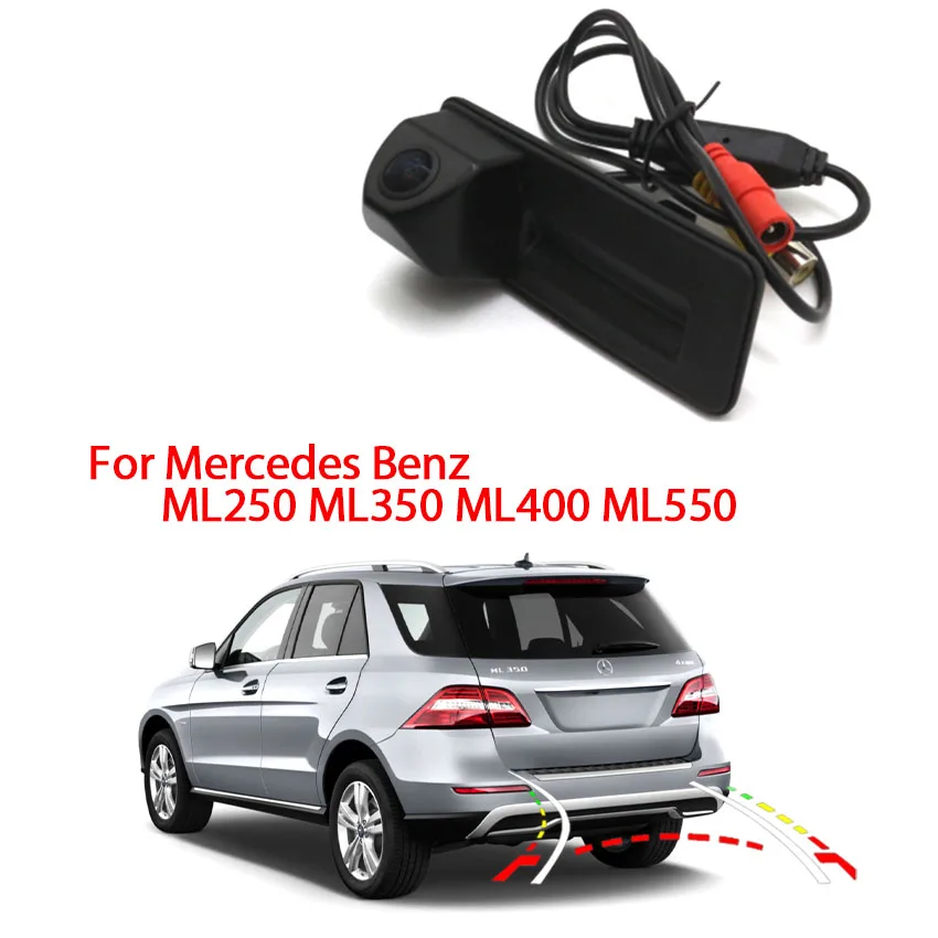 Автомобильная камера заднего вида с ручкой багажника для Mercedes Benz ML250 ML350 ML400 ML550