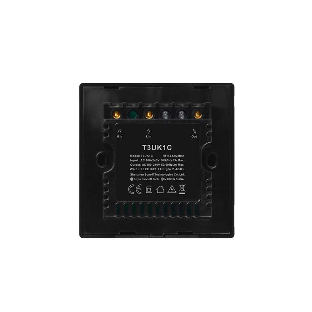 SONOFF T3 умный WiFi настенный выключатель света 433 МГц беспроводной пульт дистанционного управления RF приложение сенсорное управление 1 2 3 банды Wifi Великобритания