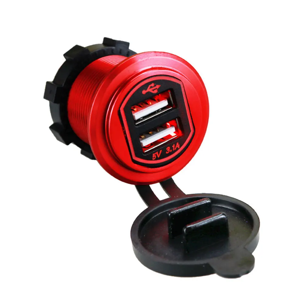 Car USB Charger Car Adapter Pratical Car Charger Universal Power Port 36.8*48.7*28.8mm 12-24V Swivel
