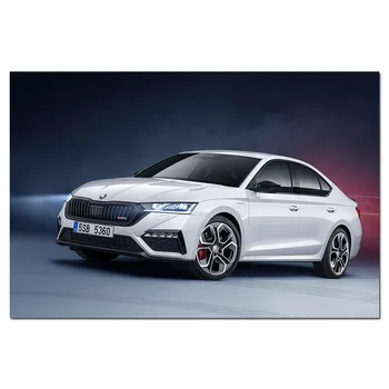 

2020 Skoda Octavia RS iV Car Picture Wall Art Posters and Prints Modern Canvas Painting for Living Room Decor