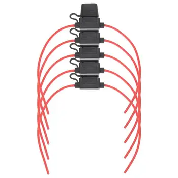 

5pcs Inline Mini In-Line Fuse Holders 12V 30 Amp for Car Automobile Waterproof Cable Length 34cm Moisture proof 100% New