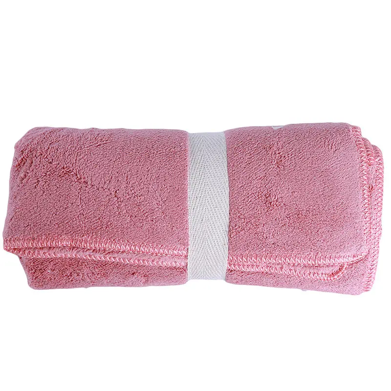Light lotus red Популярное утолщенное абсорбирующее Коралловое Фланелевое Полотенце изысканный пояс сумка свадебный подарок двустороннее Коралловое бархатное полотенце - Цвет: Light lotus red